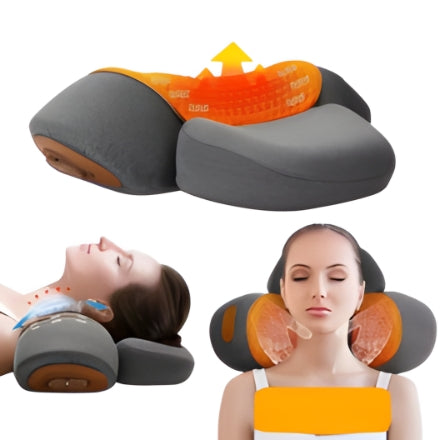 Elektrisch Nekmassagekussen met Warmte & Vibratie